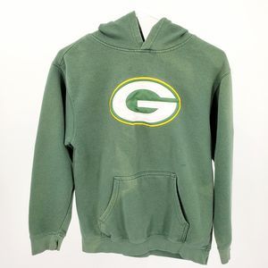 VTG NFL Green Bay Packers  Logo Hoodie Youth L
